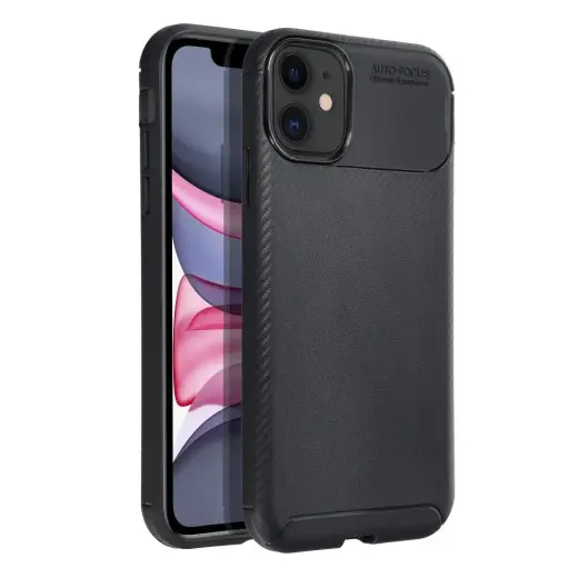 Carbon Premium telefono dėklas iPhone 11 juodas