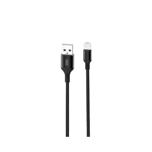 XO NB143 datu pārraides un uzlādes vads | USB-A uz Micro USB | 12W | 1m | melns