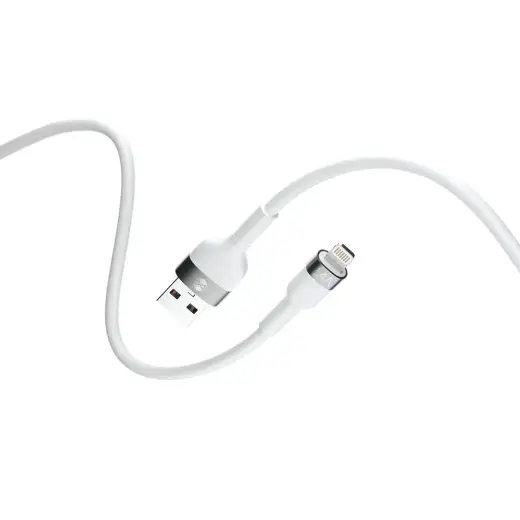 Forever Flexible провод для передачи данных и зарядки | USB-A на Lightning | 12W | 1m | белый