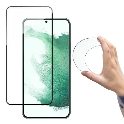 Wozinsky Full Cover Flexi aizsargplēve telefona ekrānam Samsung Galaxy S22 (S901) ar uzstādīšanas rāmi