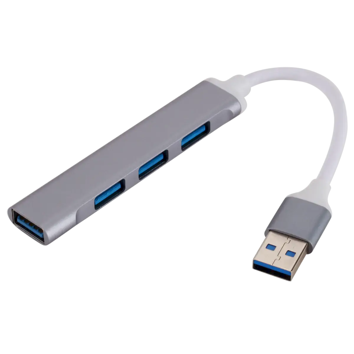 GoodBuy adapter | USB-A kuni 4x USB 3.0 | hõbedane