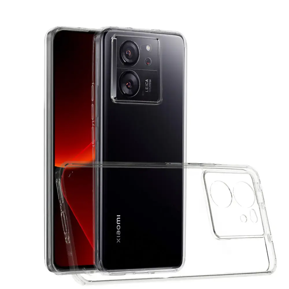Caurspīdīgs Xiaomi 13T telefona maciņš, caurspīdīgs