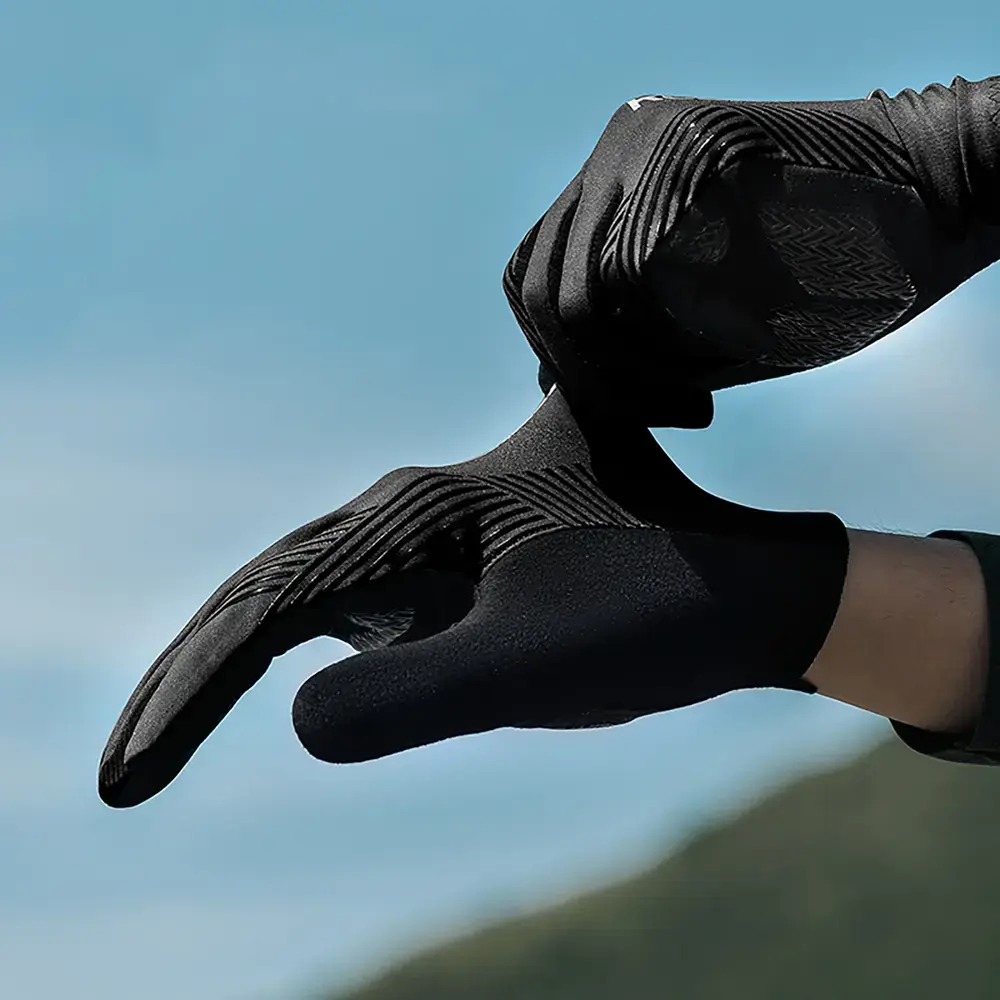 Rockbros cycling gloves spring/summer/autumn, full, size: L - black