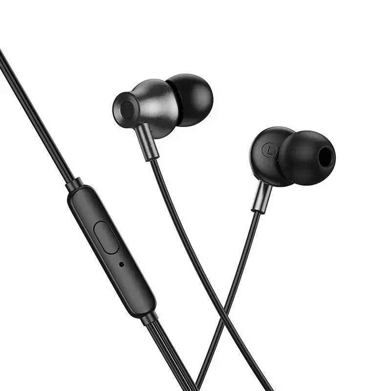 Wired earphones with microphone Jack 3,5 mm Hoco M119 black