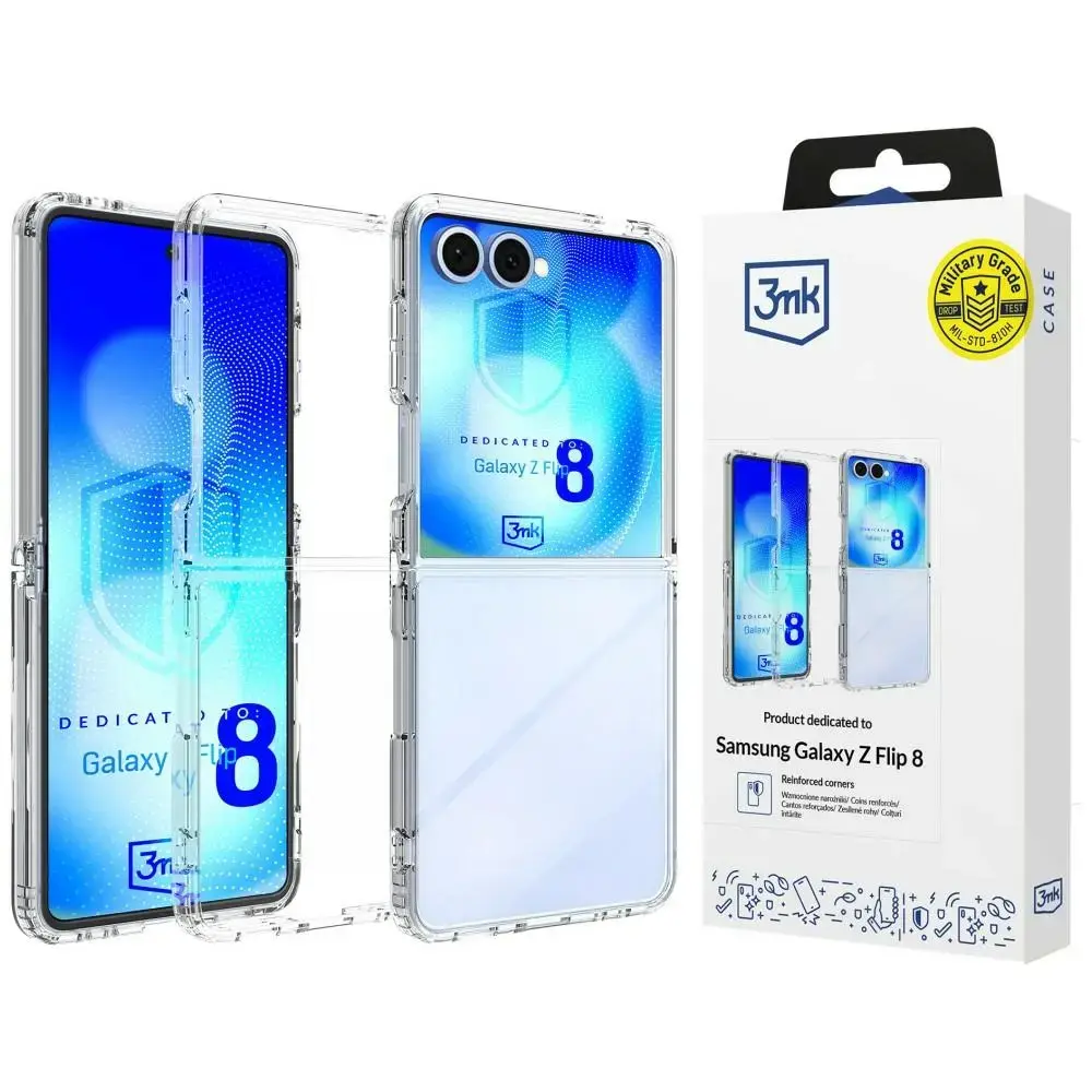 3MK Armor maciņš telefonam Samsung Galaxy Z Flip 8 (F776) caurspīdīgs