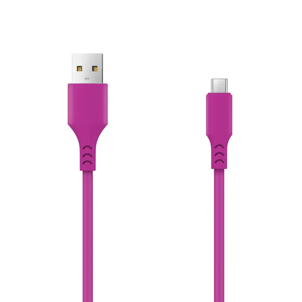 Setty провод для передачи данных и зарядки | USB-A на Micro USB | 10W | 1m | розовый
