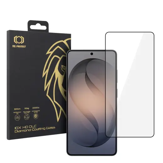Tel Protect 10X Privacy DLC Diamond Coating aizsargstikls telefona ekrānam Galaxy S26 Ultra (privātuma efekts) (saderīgs ar pirksta nospieduma sensoru)