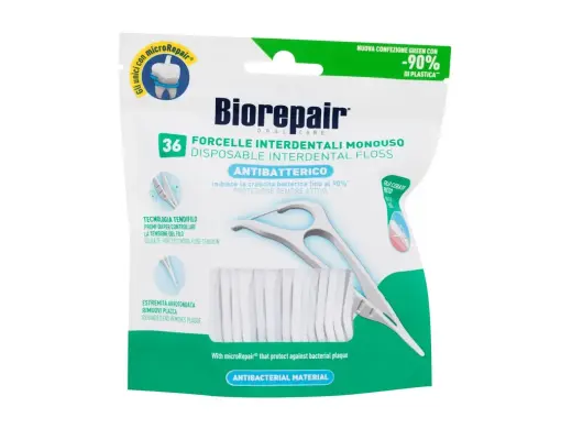 Biorepair Antibacterial Disposable Interdental Floss Dental Floss 36 pc