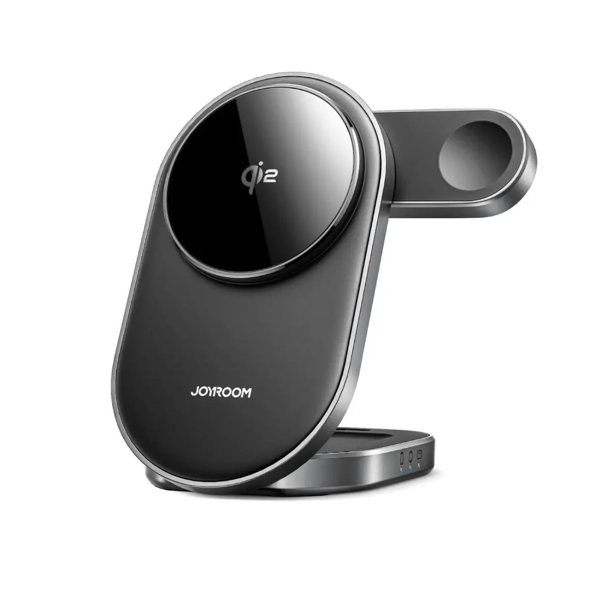 Joyroom JR-W17 3-in-1 bezvadu lādētājs | Qi 2 | Saderīgs ar MagSafe | 15W | melns