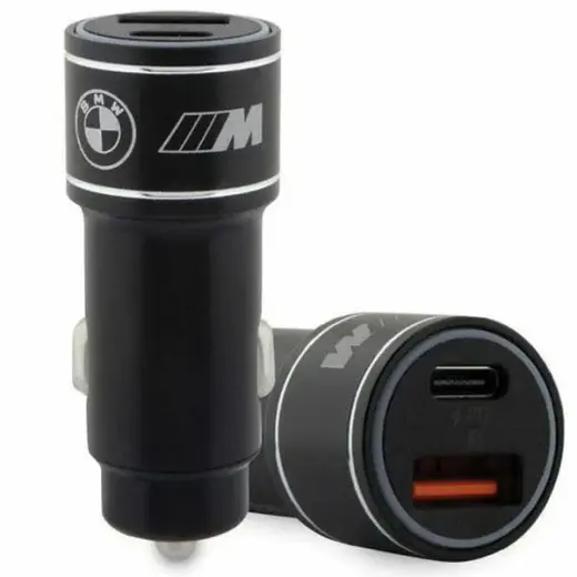 BMW BMCCMUSBCK automašīnas lādētājs | 20 W | PD, QC3.0 | USB-C | melns