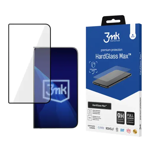 3mk HardGlass Max grūdintas apsauginis stiklas telefonui iPhone Fold su montavimo rėmeliu