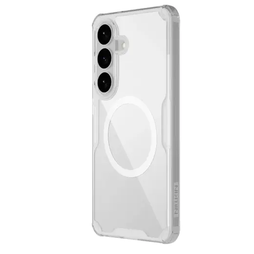 Nillkin Nature TPU PRO Magnetic telefono dėklas su MagSafe palaikymu Samsung Galaxy S26 skaidrus