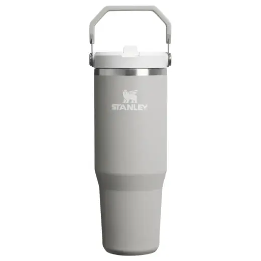 Termokrūze ar salmiņu The IceFlow Flip Straw 2.0 Tumbler 0,89L gaiši pelēka