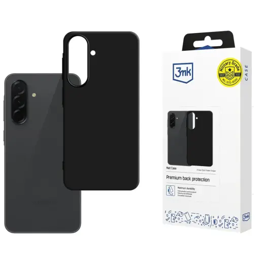 3MK Matt Case telefono dėklas Samsung Galaxy A57 juodas
