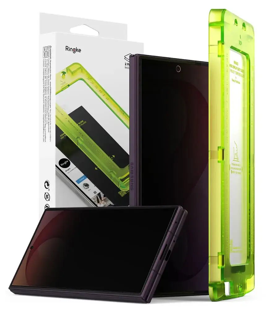 Ringke Cover Display Easy Slide 360 karastatud kaitseklaas telefonile Samsung Galaxy Z Fold 8 Ultra (F976) (privaatsusefekt) (2 tk.)