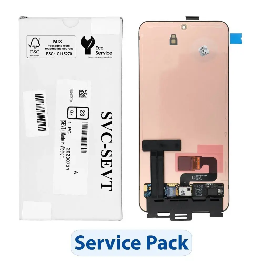 ServicePack LCD Display SAMSUNG S23 S911B GH82-31245A without frame