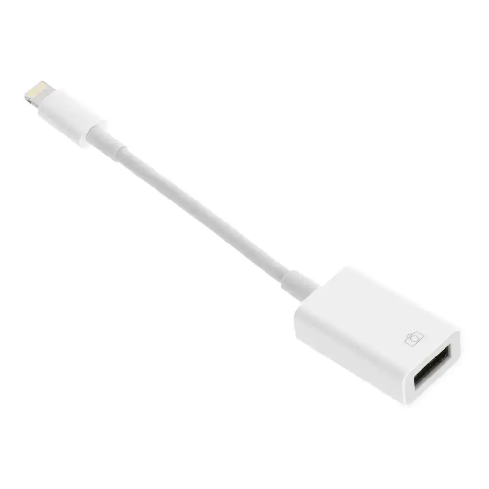 OTG-адаптер | USB-A на Lightning | белый