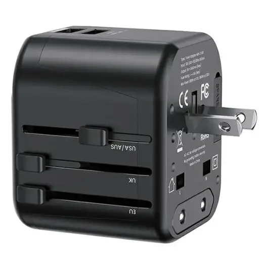 USAMS T55 US-CC173 tīkla lādētājs | 12W | USB-A | melns