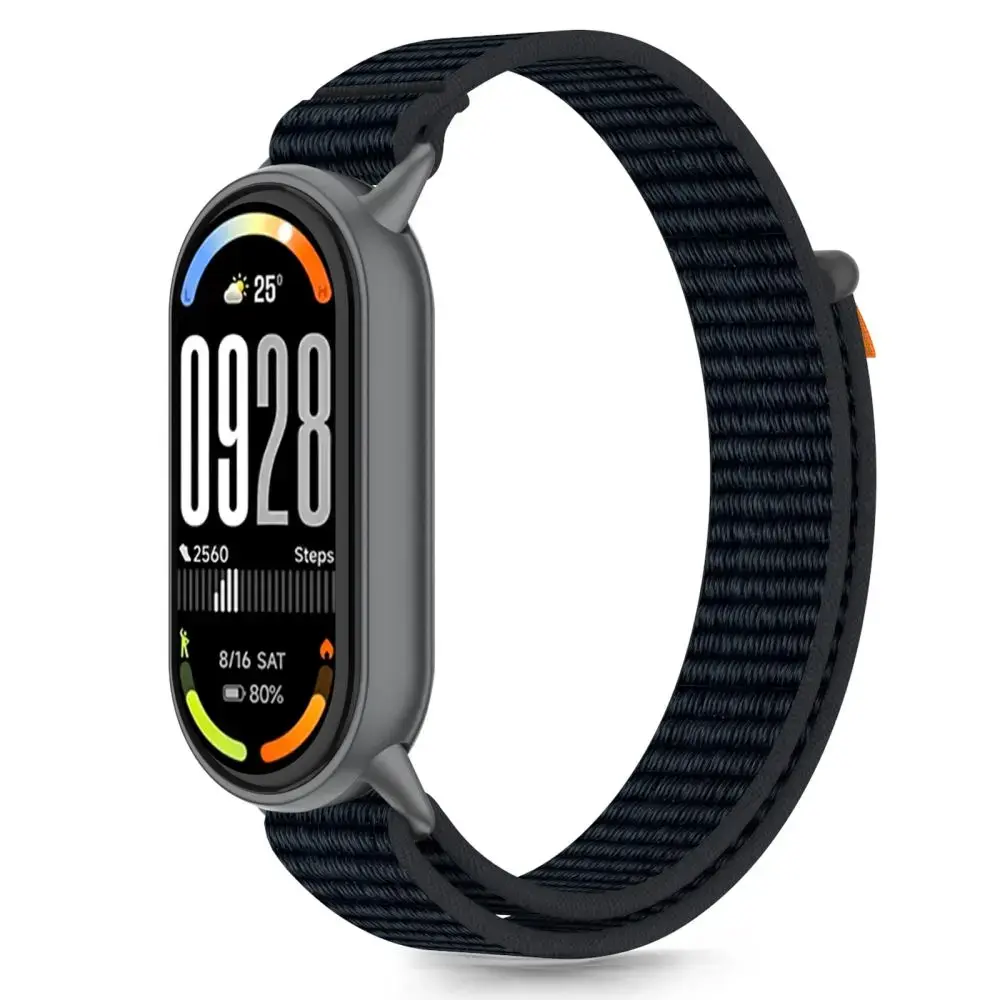 TECH-PROTECT NYLON STRIPE XIAOMI SMART BAND 8 | 9 | 10 | NFC BLACK|ORANGE