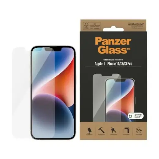 PanzerGlass Classic Fit tempered glass for phone iPhone 13 | iPhone 13 Pro | iPhone 14 6,1"