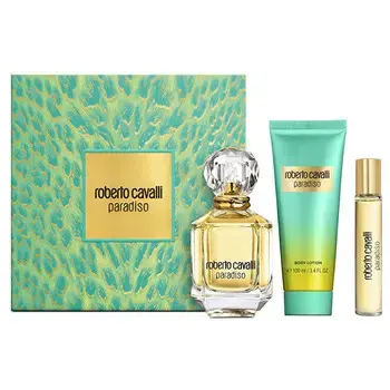 Cavalli Roberto Paradiso Dárková sada EDP 75 ml, tělové mléko 100 ml a miniaturka EDP 7,5 ml