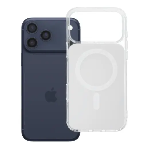 Case for iPhone 17 Pro Max / 18 Pro Max Clear Fusion Mag Cover compatible with MagSafe white