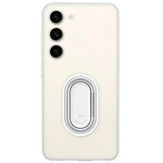 Samsung EF-XS911CTE caurspīdīgs statīvs-vāciņš Galaxy S23 tālrunim, caurspīdīgs