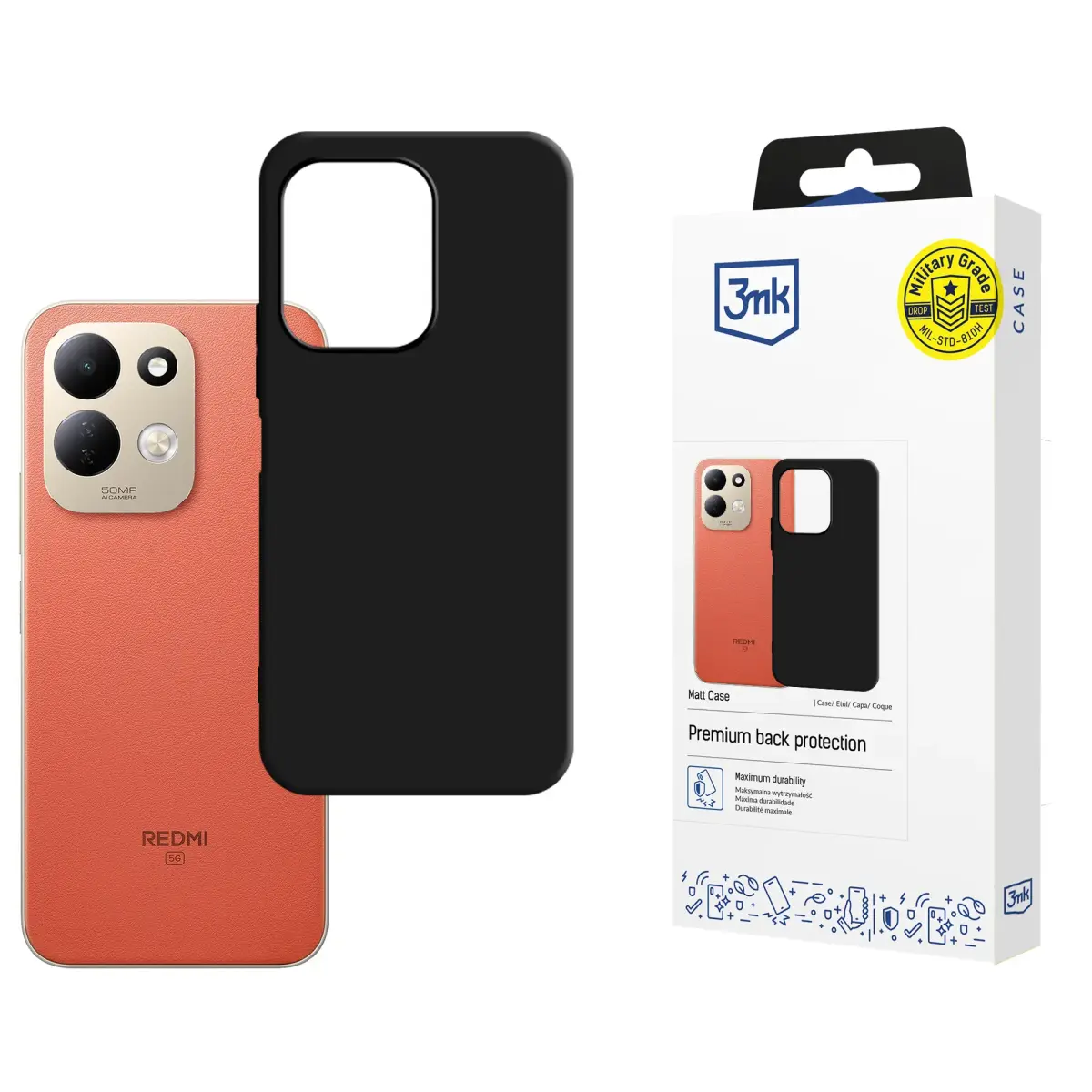 Redmi 17 4G / 5G - 3mk Matt Case