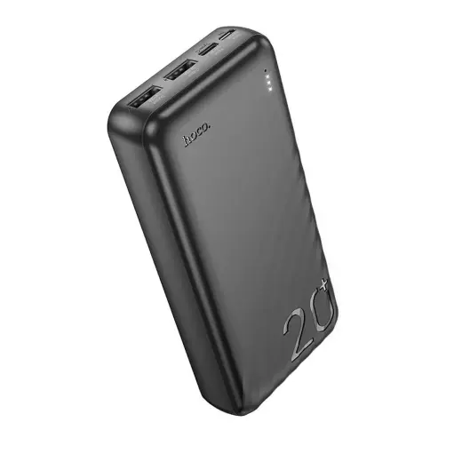 Hoco J123A ārējais akumulators (powerbank) | 20 000 mAh | 10W | melns