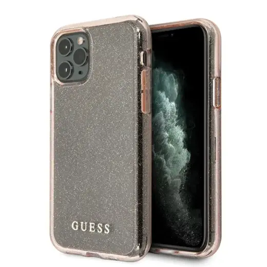 Guess GUHCN58PCGLPI Glitter maciņš telefonam iPhone 11 Pro rozā