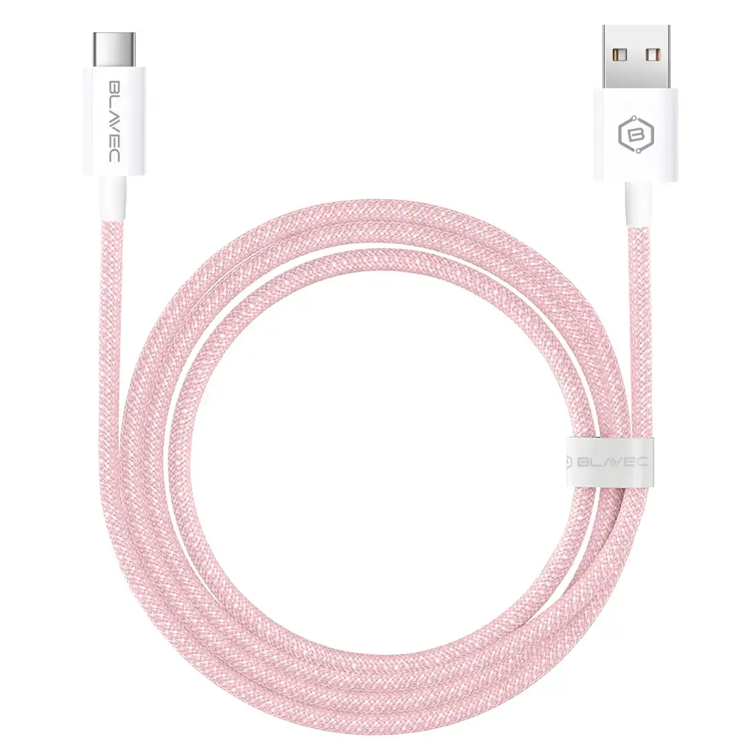 Blavec Candy провод для передачи данных и зарядки | USB-A на USB-C | 60W | 2м | розовый