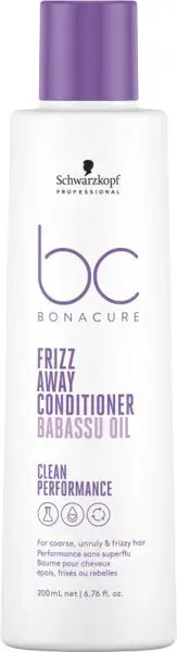 Schwarzkopf BC Bonacure Away Conditioner (unruly and Frizzy Hair) - 200 Ml