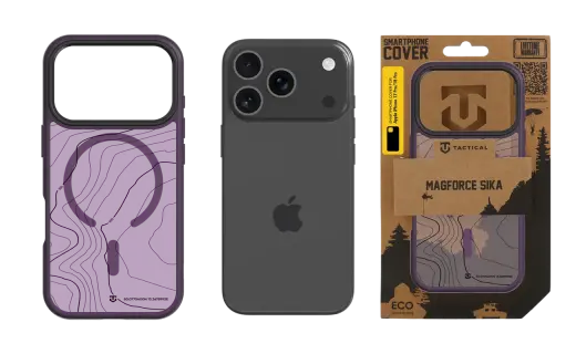 Tactical MagForce Hyperstealth Sika Cover for Apple iPhone 17 Pro/18 Pro Burgundy Smoke