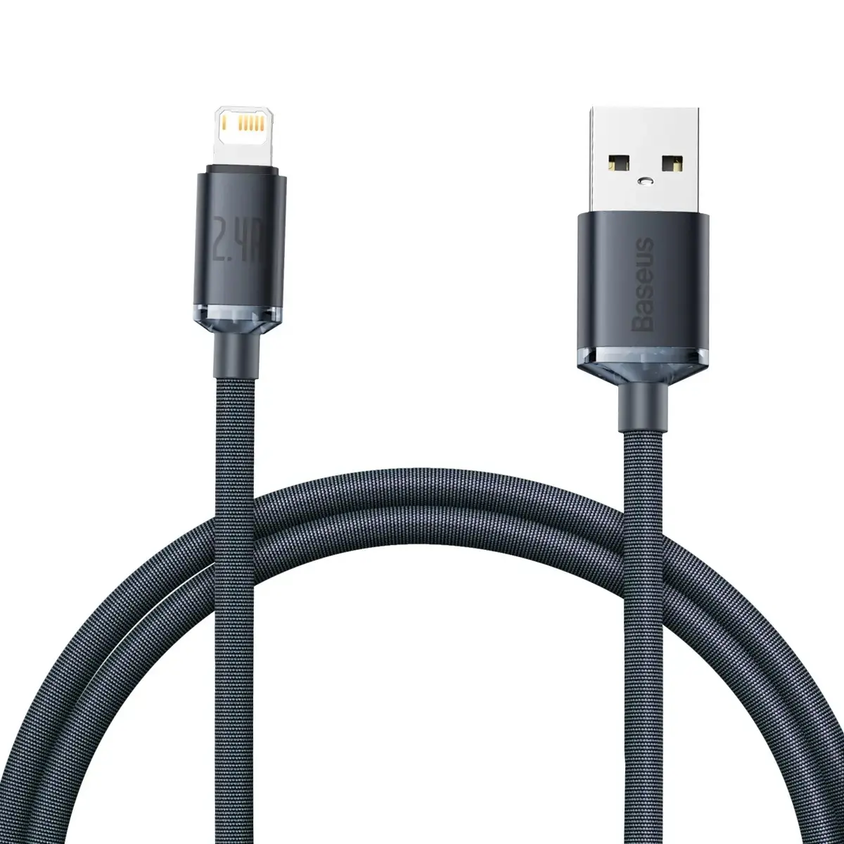 Baseus Crystal data transfer and charging cable | USB-A to Lightning | 12W | 1.2m | black