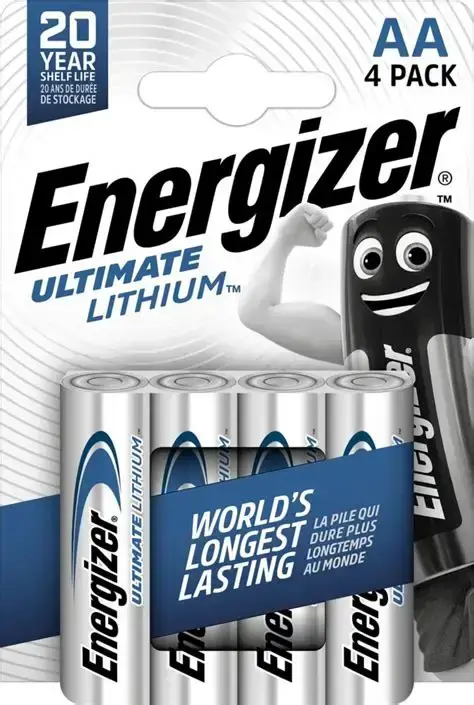 Energizer LR06-4BB Ultimate Lithium AA baterijas | 4 gab.