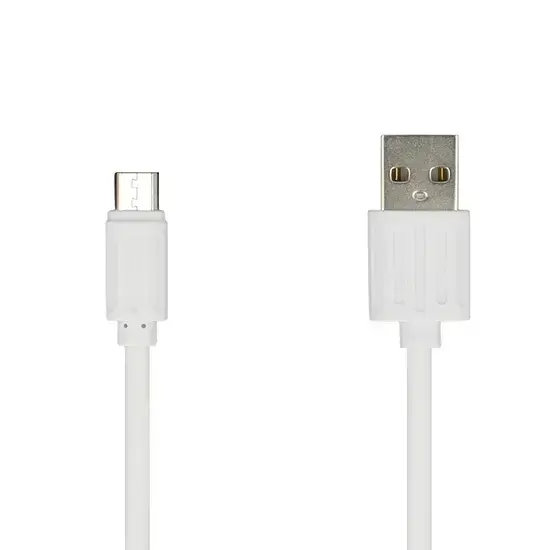 data transfer and charging cable | USB-A to Micro USB | white