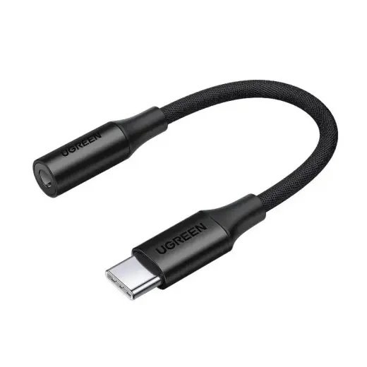 Ugreen AV161 adapteris | USB-C uz 3.5mm | melns