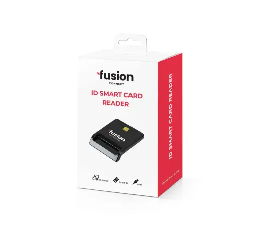 Fusion ID karšu lasītājs PC | SC | CCID ISO7816 USB, melns