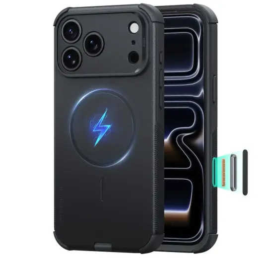 ESR Cyber Tough чехол с поддержкой MagSafe для телефона iPhone 17 Pro Max | iPhone 18 Pro Max чёрный
