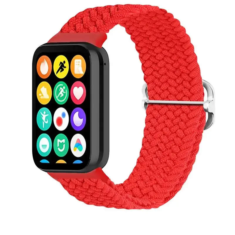 Telcon Braided nutikella rihm Xiaomi Mi Band 8 Pro jaoks | nailonist | punane
