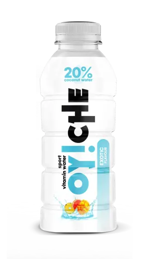 Vitaminizēts dzēriens OY!CHE, mango, apelsīns 20%, kokosriekstu ūdens, PET, 0.5l (DEP)