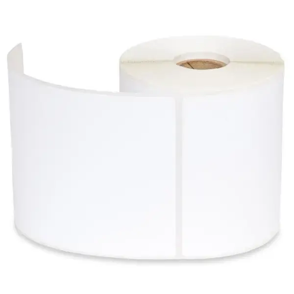 Fusion Strong termokrāsas uzlīmes 100 x 150 mm | 350 gab. baltas (DPD, UPS, DHL, VENIPAK, OMNIVA)