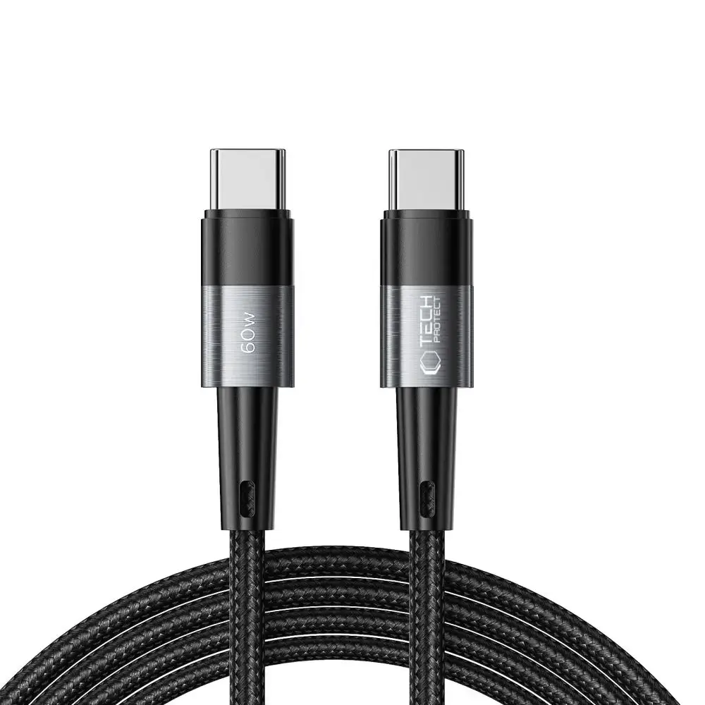 Tech-Protect UltraBoost data transfer and charging cable | USB-C to USB-C | 60W | 2m | gray