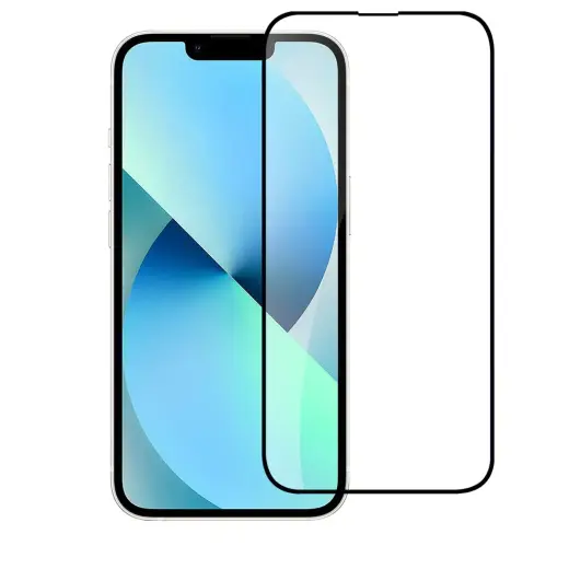 Fusion grūdintas stiklas telefonui iPhone 14 Plus, juodas
