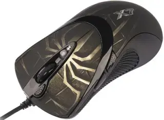 A4Tech XGame Laser Oscar XL-747H pelė, Brown Fire, USB 3600 DPI (7 mygtukai),