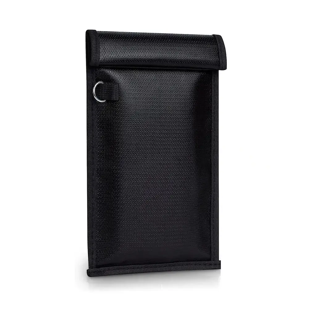 Fireproof RFID Phone Case OTN-27 with Signal Blocker 27x12.3 cm - Black