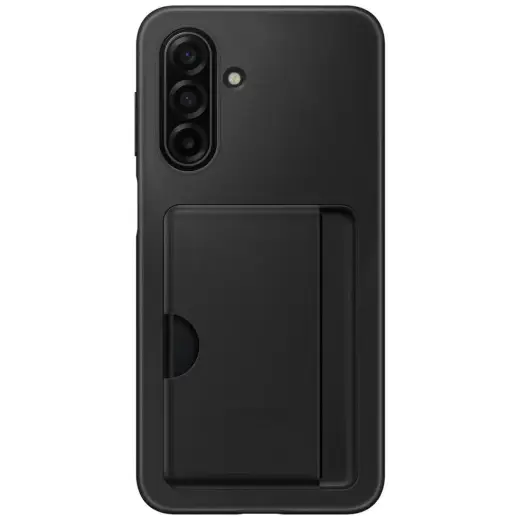 Samsung Card Slot telefono dėklas Samsung Galaxy A17, juodos spalvos