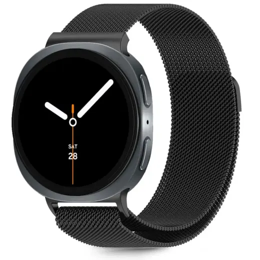 Tech-Protect Milaneseband nutikella rihm Samsung Galaxy Watch 8/Classic (40/44/46 mm) jaoks | roostevaba teras | must