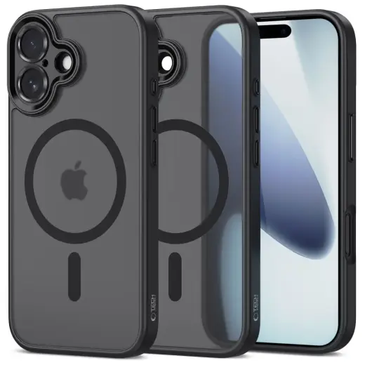 TECH-PROTECT MAGCAM maciņš ar MagSafe atbalstu telefonam Apple iPhone 17 matēts melns
