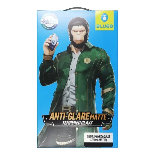 Mr. Monkey Glass 5D Anti-Glare Strong Matte grūdintas apsauginis stiklas telefonui iPhone 18 Pro